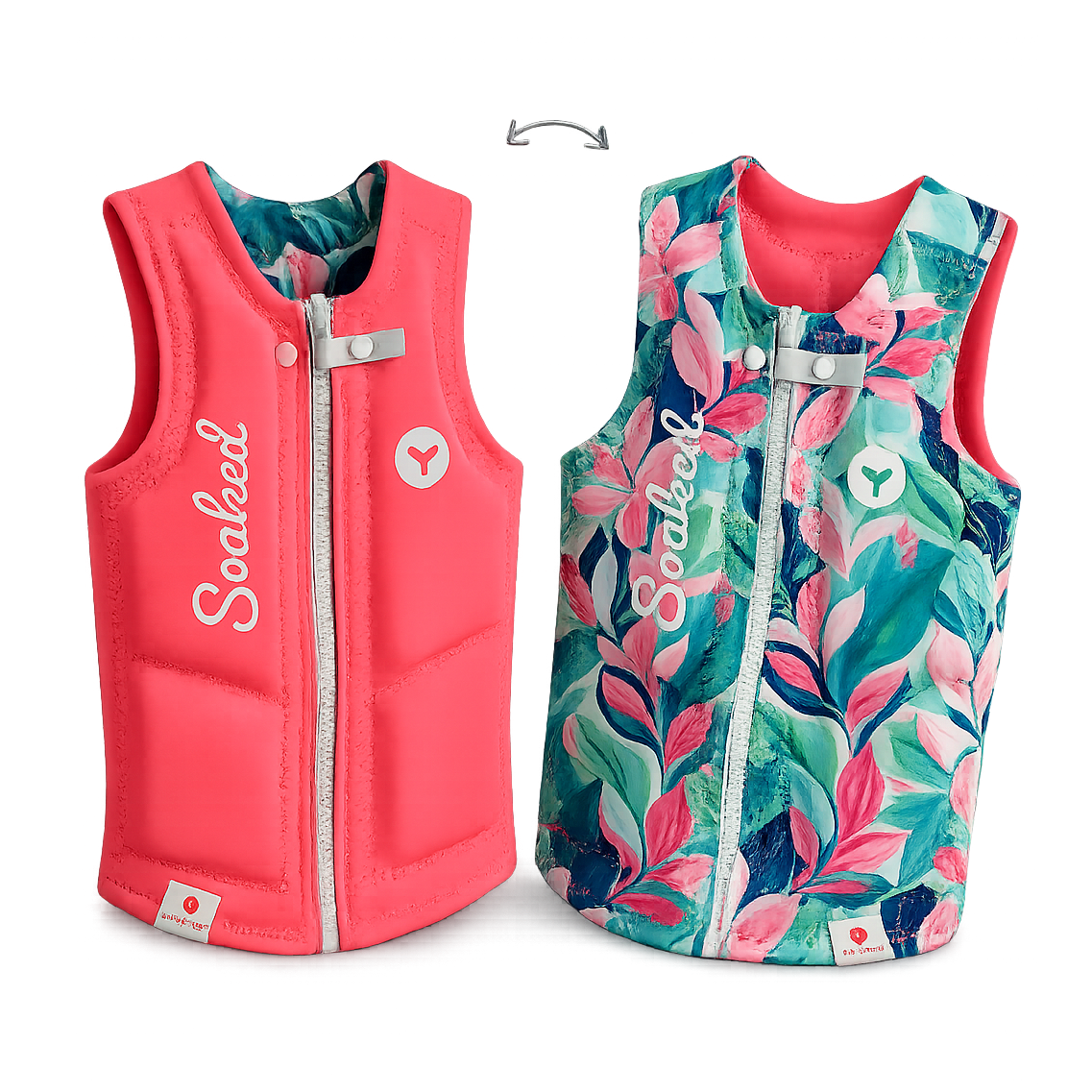 Sports vest for kids - PARADISE COLLECTION PINK _FLOWERS